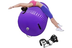 86 York Air Barrel Gymnastics Roller Inflatable Tumbling Mat, Back Handspring Training Air Mat Tumble Track Gymnastics Equipment For Home Use, Gym Training, Yoga Balance Exercise, Cheerleading with Electric Pump