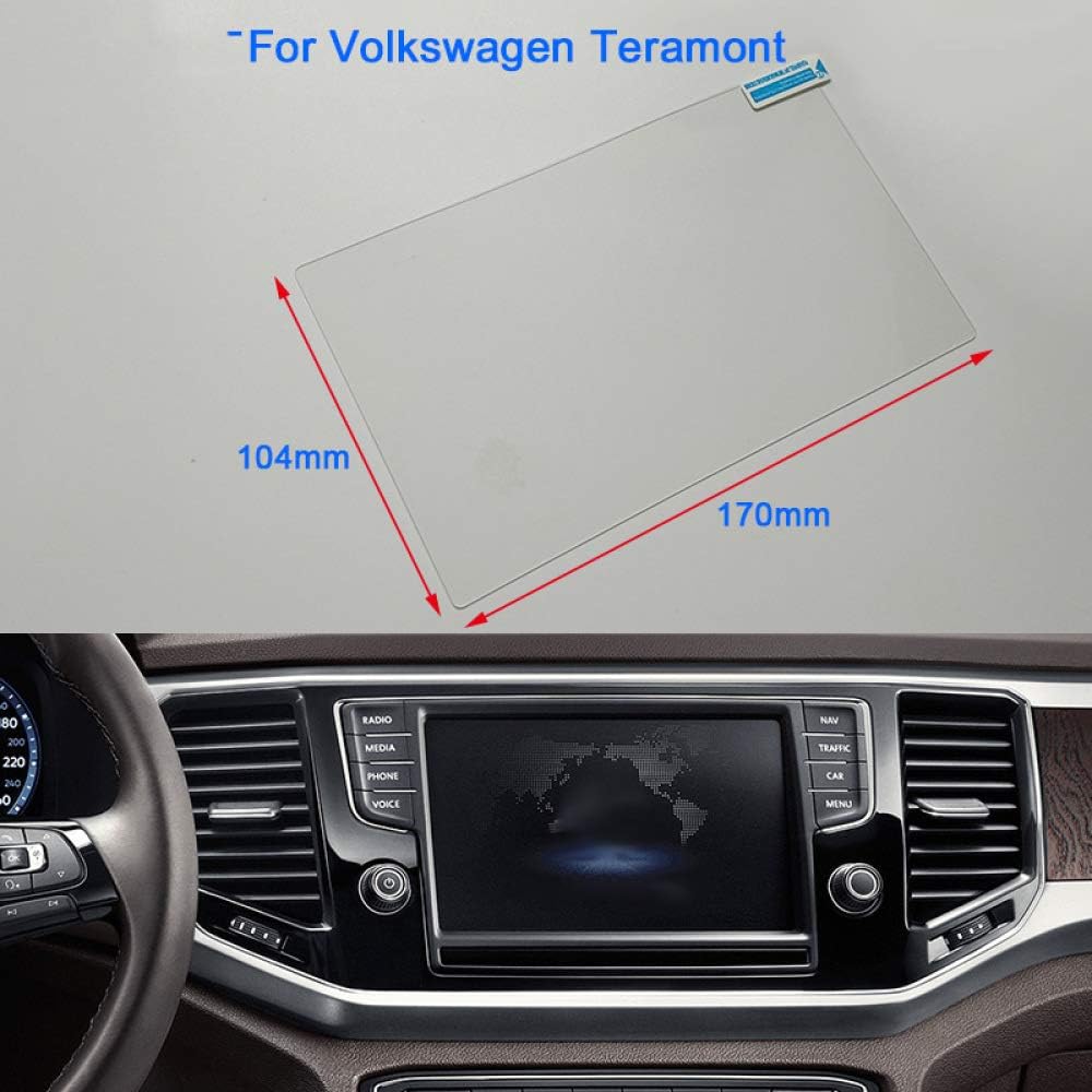 MATBC Car Styling 8 inch GPS Navigation Screen Steel Glass Protective Film Control of LCD Screen Car Sticker,For Volkswagen Teramont