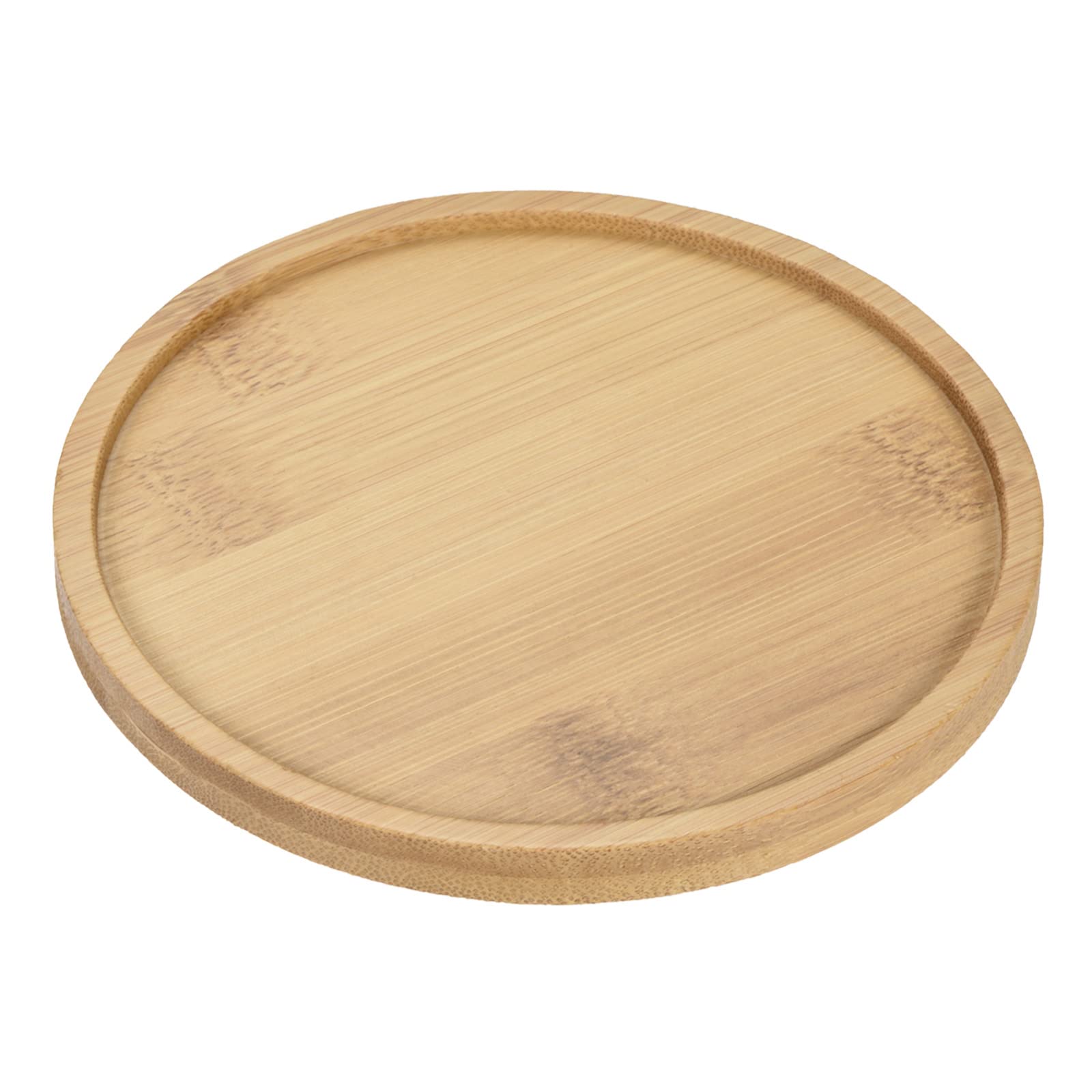 M METERXITY 2 Pack Planter Saucers - Bamboo Round Flowerpot Drip Trays Apply to Outdoor/Garden (12cm OD)
