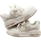 UNMULFC Star Shoes Women Walking Sneakers Y2k Shoes Platform Chunky Aesthetic Cute Travel Outdoor Sport