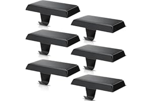 SUNEZLGO 6 Pack Christmas Stocking Holders, Metal Weighted Stocking Holder for Mantle Fireplace Shelf, Stocking Hooks with Protective Pad, Stocking Hangers for Xmas Holiday Party Home Decoration