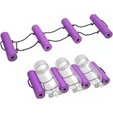 Tellegloww Collapsible Scuba Tank Holder Foam Rope Ladder Dive Cylinder Rack Marine Storage Foldable Space Saving Organizer with Carry Handles for Dive Docks Boats Shops Home Garage