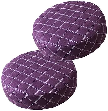 Amazon.com: Slipcovers 2pcs Purple 10x35cm Elastic Round Bar Stool