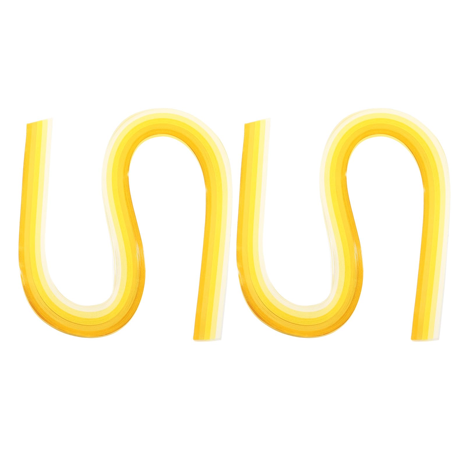 PATIKIL 540 x 10mm Rainbow Quilling Strips Paper,240 Pcs Origami Paper Quilling Strip for Art DIY Hand Craft Christmas, Gradient Light Yellow