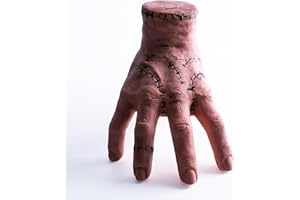 PJMarts Thing Hand Halloween Scary Fake Hand Props Prank Realistic Latex Creative Figurine Decor Crafts Sculpture Wednesday Decoration Life Size