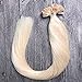 LaaVoo 50g/50s Remy Blonde Nail Tip/U Tip Hair Extensions 20