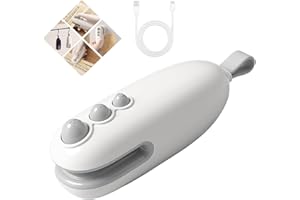 CUSPRTM Mini Bag Sealer, 2 in 1 Chip Bag Sealer with Cutter, Rechargeable Quick Heat Sealer Portable Resealer Machine Keep Food Fresh, Bag Sealer Heat Seal for Plastic Bags Food Storage Snacks Freshness