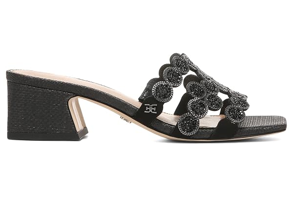 SAM EDELMAN WINTER SANDAL BLACK 6.5 MEDIUM