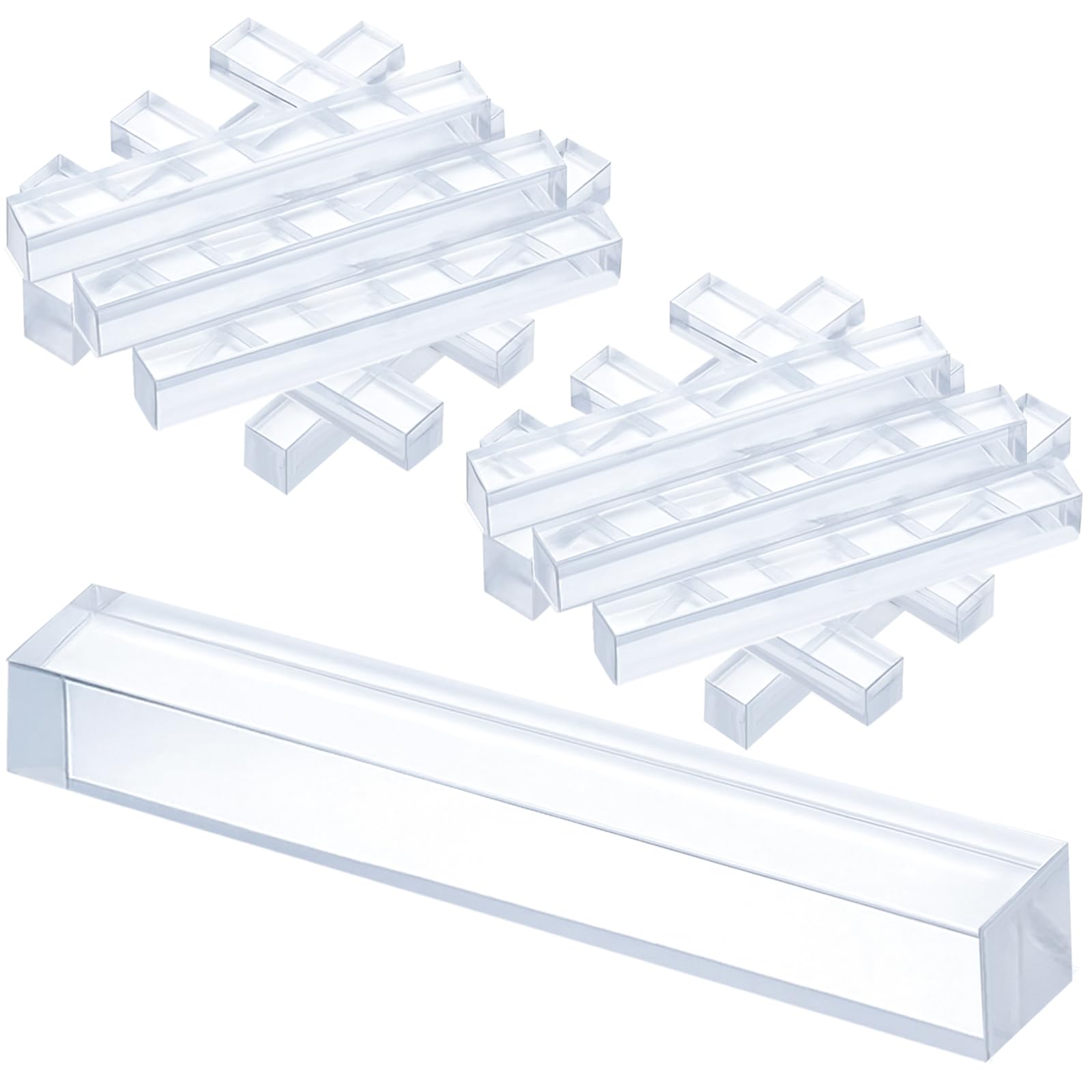 Innconee 200 Pcs 1/4" X 1/4" X 2" Clear Setting