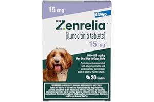 Zenrelia (ilunocitinib Tablets) | Once Daily Prescription Itch Relief for Dogs | 15 mg mg (30 Count)