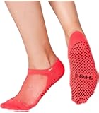 Shashi Star Women's Sparkle Mesh Grip Socks Pilates Barre Yoga Dance Non-Slip Socks