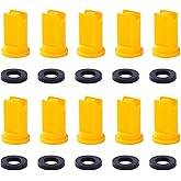 10 Packs - Air Induction XR Flat Spray Tips 110 &deg; for TeeJet AIX R series Spray Head, AIX R11002-VP 110 &deg; 0.2 GPM@40 PSI (Yellow)