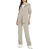 Casly Lamiit Lounge Sets for Women 2026 Spring Sweatsuit Long Sleeve Zip Up Travel Outfit Wide Leg Sweatpant Tracksuit