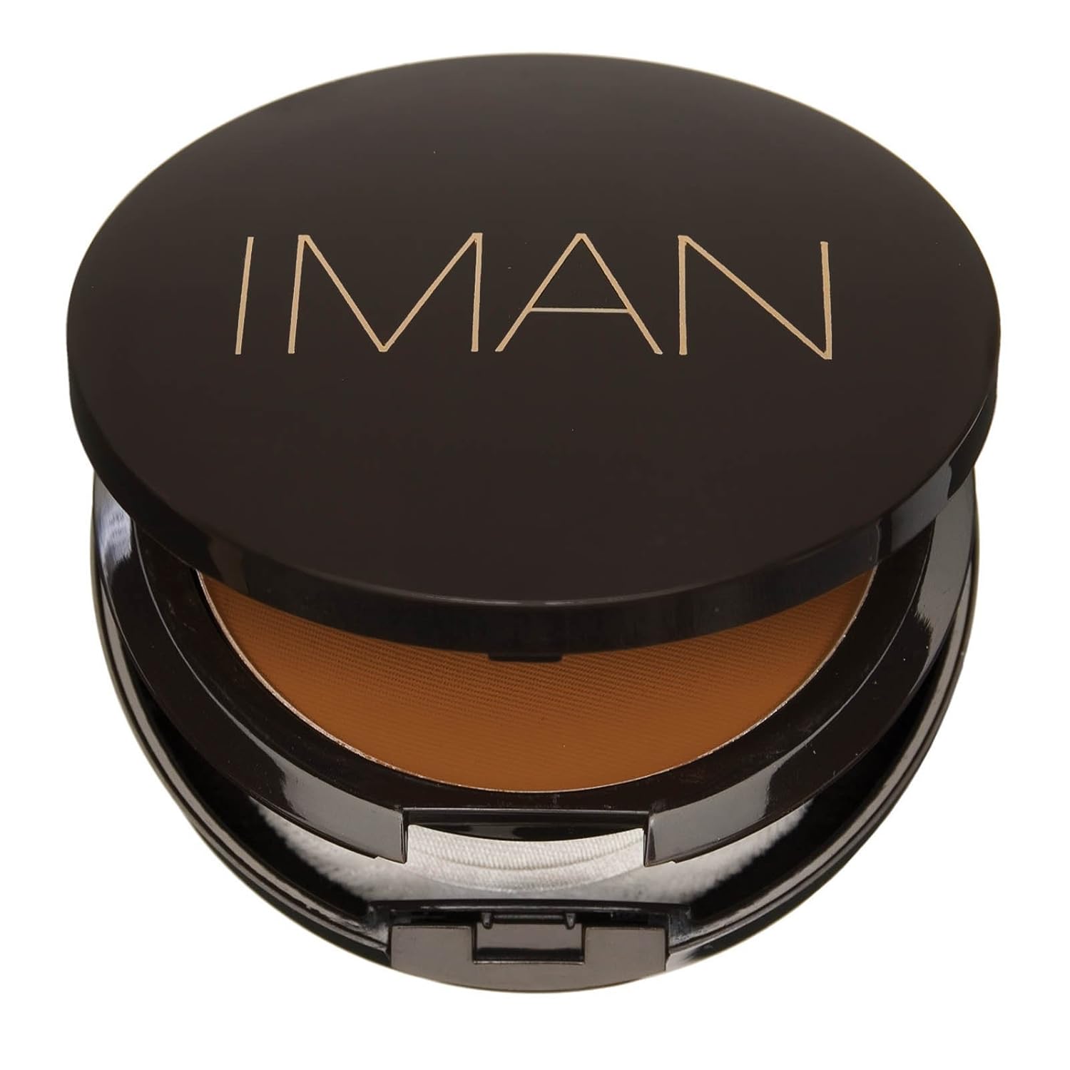IMAN Cosmetics Luxury Pressed Powder, Dark Skin, Earth Dark