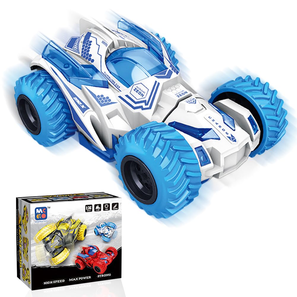 NimblusToy Pull Back Car,Monster Truck Toys,Friction Powered Vehicles, Rotating Stunt Dragon Push and Go Vehicles Toys,Durable Off-Road Toy Cars for Kids Christmas Birthday Gifts 2pcs(4)