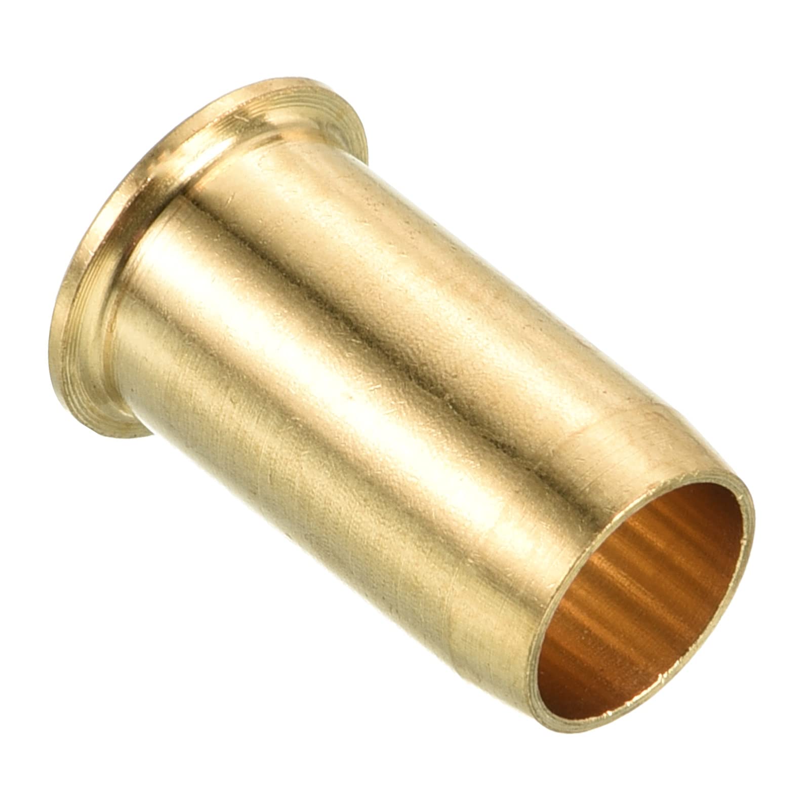 PATIKIL 8mm Tube Brass Compression Fittings, 1 Pack Insert Tube Support Compression Sleeve Fitting