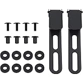Create idea 2pcs Fixed Blade Clip with Screws Washers Compatible with Kydex Ulticlip 85x15mm Black