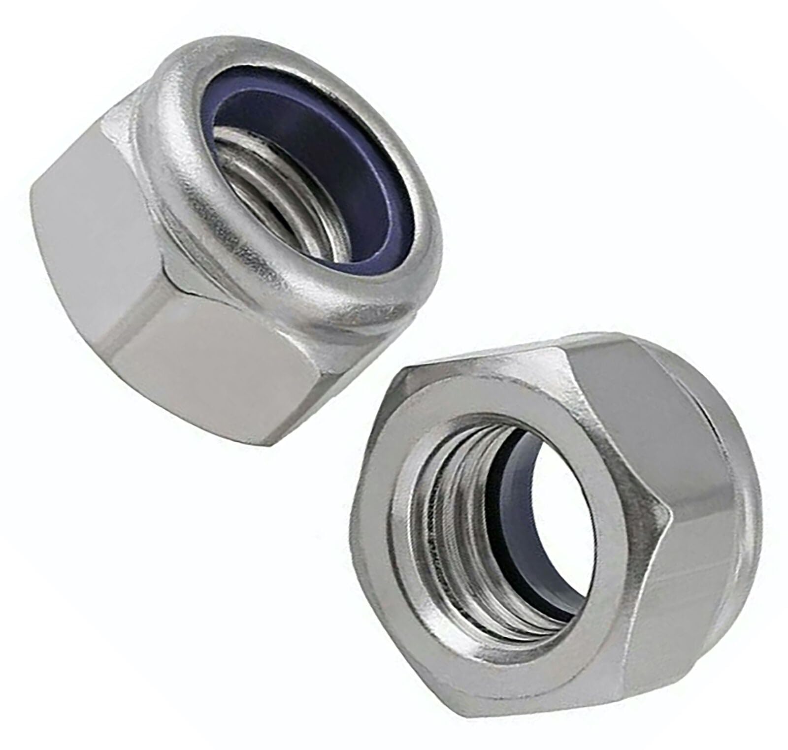 Premium Locking Nuts Nylon insert Lock Nut Steel Nyloc DIN 985 Pack of: 10 Thread Diameter - M3 (3mm) Pitch - 0.5mm