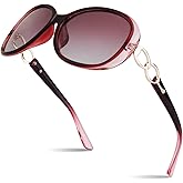 Sunier Sunglasses Womens Polarized Trendy Oversized Sun Glasses Fashion Ladies Shades 100% UV400 Protection S85