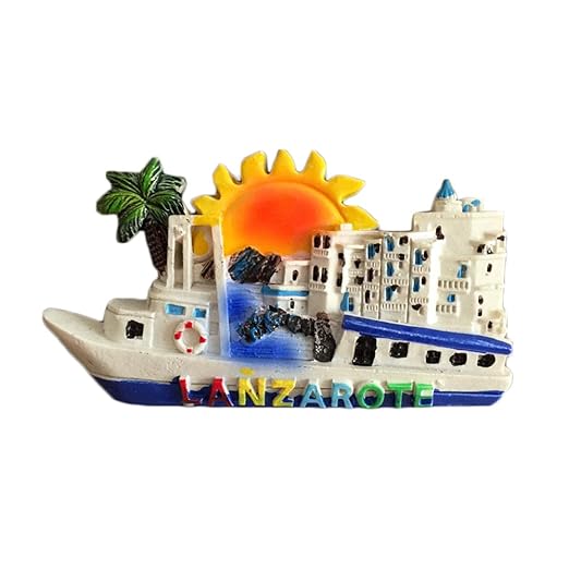 MUYU Magnet Lanzarote España 3D Imán de Nevera en Forma de Barco ...