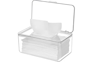 NOVWANG Clear Wipes Dispenser Large Capacity Wipes Holders for Baby & Adult Keeps Wipes Fresh Wipes Container with Sealing Design Wipes Pouch Case Tissues Wipes Case Non-Slip Easy Open/Close