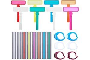 Kakalote 16Pcs Finger Focus Highlighter,Dyslexia Tools for Kids,Guided Reading Strip,with 6 Removable Rings,Pointer Highlighter Kids ADHD Tool,Colored Overlays for Reading,Reading Tools(Mix Color)
