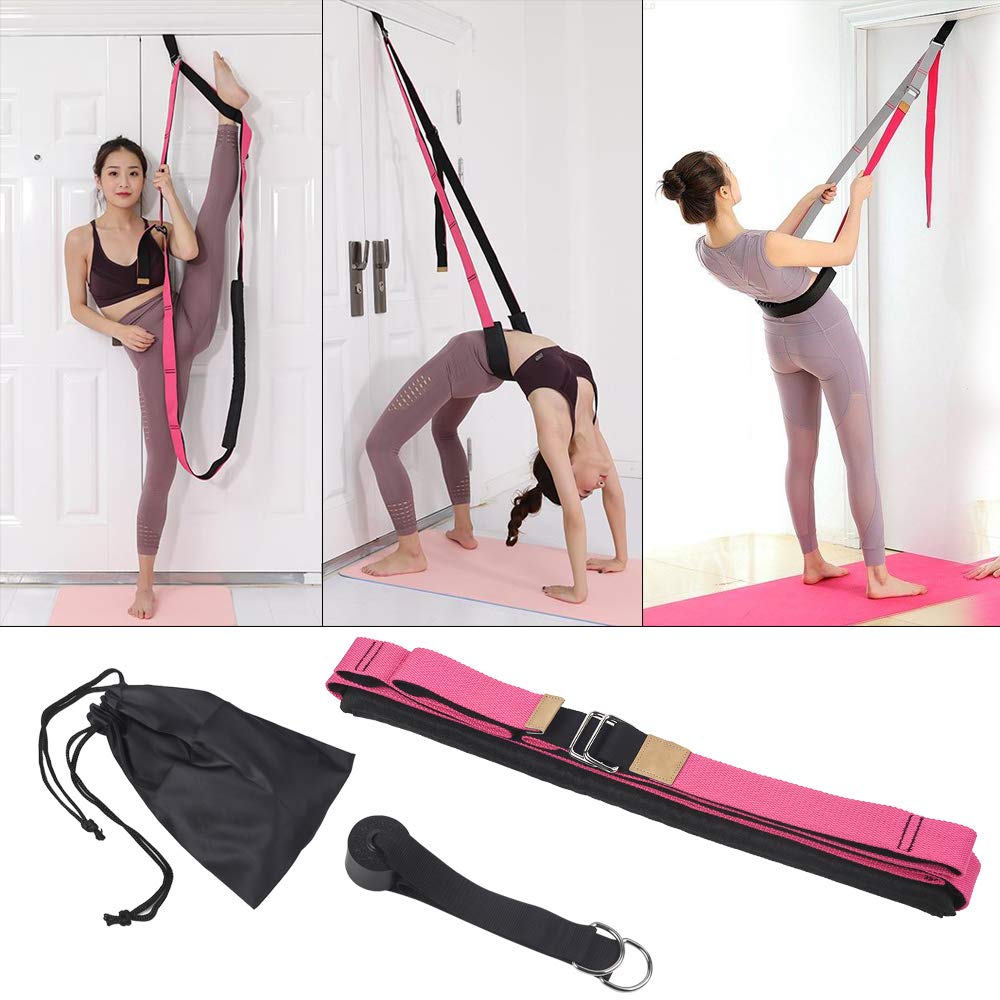 Xroam Yoga Fitness Stretching Strap & Back Bend Assist Trainer - Improve Leg Waist Back Flexibility for Rehab Pilates Ballet Dance Cheerleading Splits Gymnastics