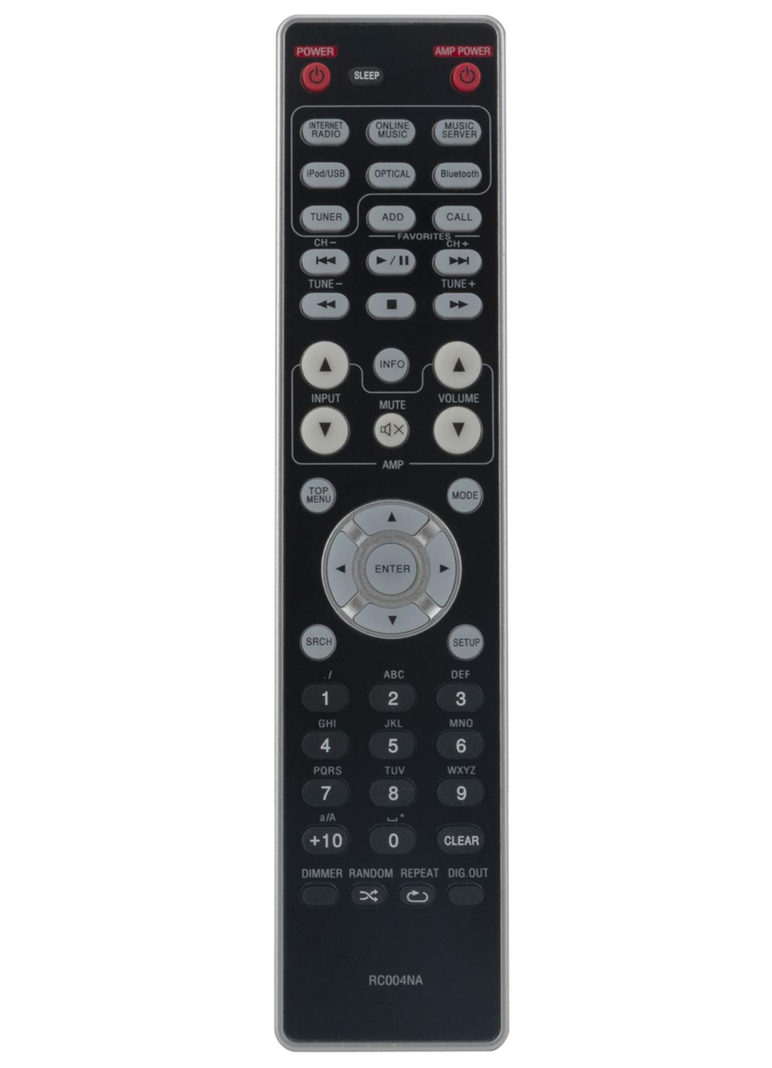 VINABTY RC004NA Remote Fit for Marantz Network Audio Player NA6005 NA6005/N1B NA6005/N1SG NA6005/T1B NA6005/T1SG
