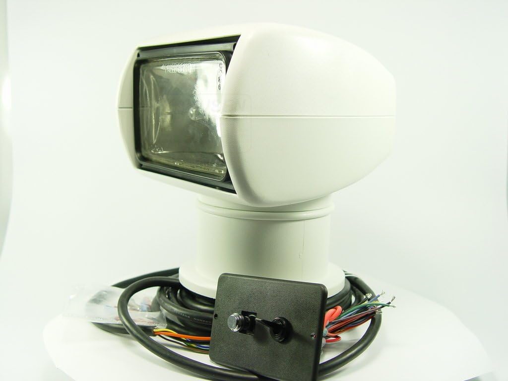 Jabsco 60020-0000 Marine 135SL Remote Control Marine Halogen Searchlight, 100000CP, Joystick Control, 12-Volt, 10-Amp : Boating Spotlights : Sports & Outdoors