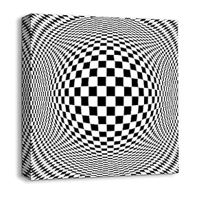 Canvas Wall Art - Abstract Visual Illusion - Giclee Painting Wall Art for Bedroom Living Room Home Decoration - 12x12 inches