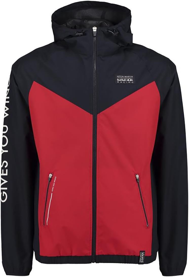 Whybee 2018 Aston Martin Red Bull Racing F1 Team Mens Windbreaker Lightweight Jacket