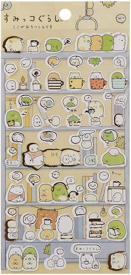 Lixinli Sticker Japanese DIY Label Decoration Suitable for Stickers Cartoon Plastic School Supplies(2)