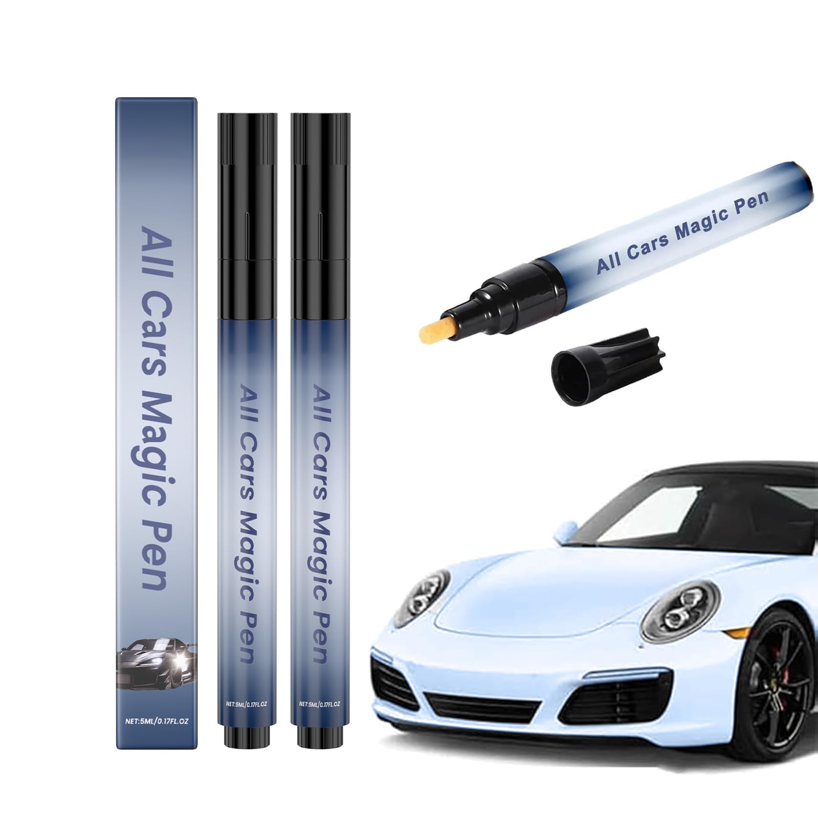 Photo 1 of All Cars Magic Pen, Car Scratch Repair Pen Set, Quick and Easy Car Scratch Repair, Fits All Car Colors(2PCS)