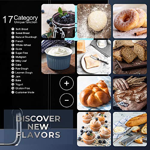 1 ALBOHES+Stainless+Detachable+Programmable+Breadmaker