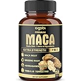 7in1 Premium Maca Root Capsules - with Ashwagandha, Ginseng, Tribulus, Shilajit, Shatavari & Black Pepper - Natural Energy, Performance & Mood Support - 150 Counts for 5 Months