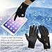 Achiou Touch Screen Gloves for Winter Warm iPhone iPad Bicycling Cycling Driving Anti-Slip Gloves Running Climbing Skiing Outdoor Sports for Men Women(Black,M)