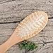 Bamboo Hair Brush For Thick, Straight, Long, Curly, Wavy, Short Hair, Bamboo Bristles Pin Hairbrush Scalp Massage Improve Hair Health, Large Detangling Hair Brushes