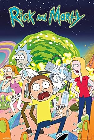 Gb Eye Rick And Morty Group Maxi Poster 61 X 91 5 Cm Amazon Co Uk