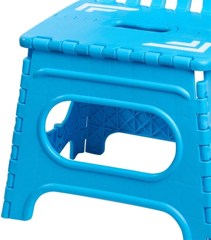 Hu Chaise Pliante Tabouret Pliant En Plastique Maison Portable Petite Chaise Petit Banc Creatif Color Blue