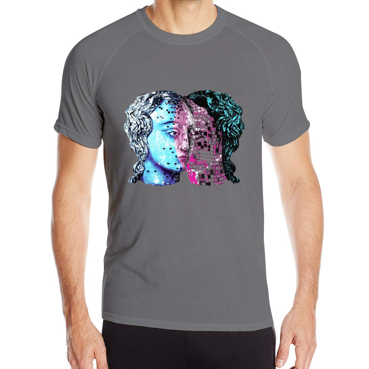 Running Tee 3d Print Of Arcade Fires Round Neck Short Sleeve T Shirt
