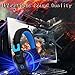 Vomach Over-ear Headphones Wired Stereo Gaming Headset with Microphone for PC Cool LED Light 3.5mm Jack Black