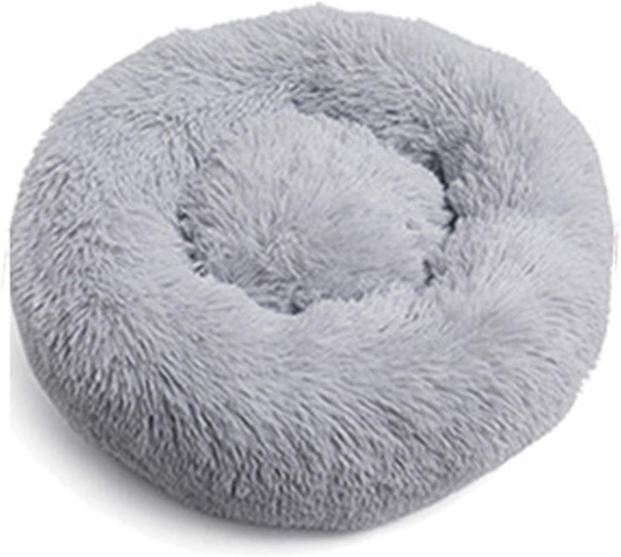 Cat Cushion Bed, Nishore Donut Pet Bed with Antislip Bottom Soft Puppy Round Sofa Washable Pet