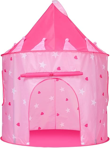 girls play tent with lights