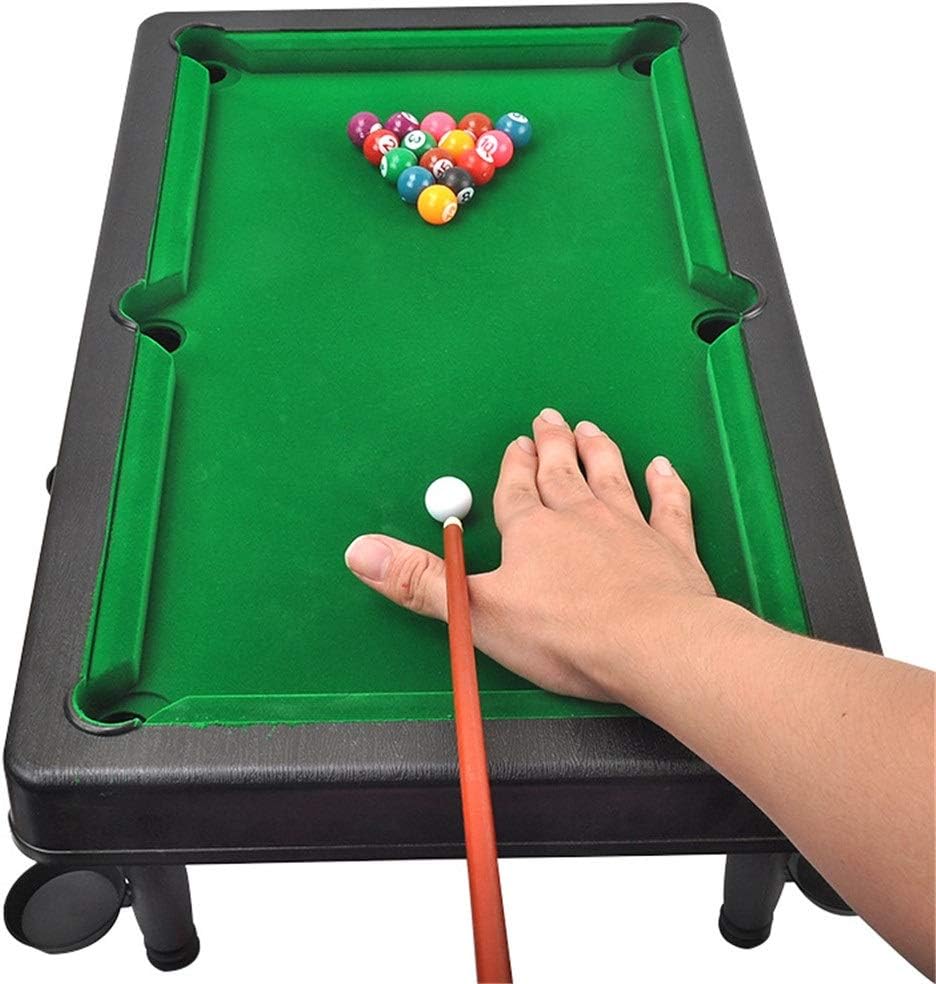 Mini Tabletop Pool Set Mini Pool Table Plastic Table Top Miniature Pool Game Set with Mini Pool Balls Cue Sticks Tabletop Toy Pool Table for Adults Kids Tabletop Billiards & Pool: Home & Kitchen