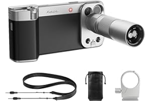 PGYTECH RetroVa All-in-one Ultimate Gift Set for iPhone 17 Pro, 2.35X Telephoto Lens & Vintage Grip Kit, External Recording, 