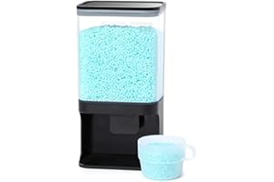 Conworld Scent Booster Beads Dispenser, Laundry Detergent Dispenser, Wall-Mounted for Laundry Beads, Laundry Room Organization, for Laundry Scent Booster, Stain Remover Powder, Laundry Beans, Black
