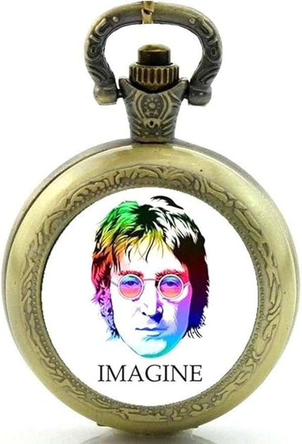 Gift Boxed John Lennon Quartz Pocket/Necklace Watch Free Spare