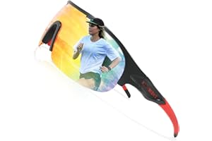 ROCKNIGHT HD Polarized Skin-Friendly Sports Sunglasses Super Light Ventilation Big Lens Youth Adult