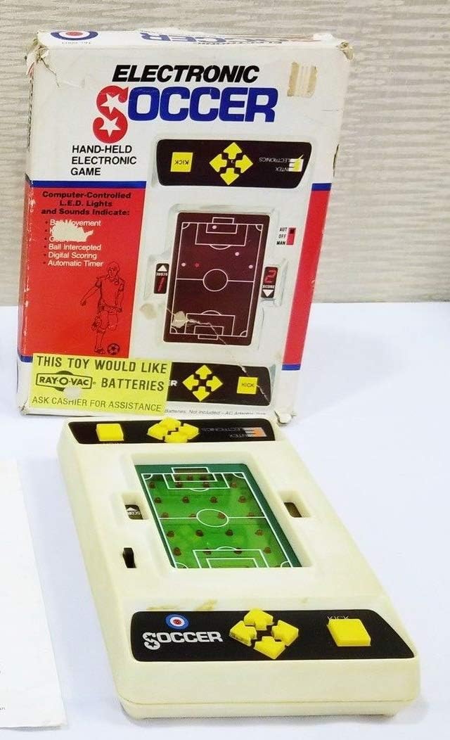 handheld electronic soccer game