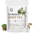 Burdock Root Tea Bags - Digestion & Improving Liver Support, Premium Burdock Root, with Antioxidants, Minerals & Vitamin C, Caffeine Free, 40 Tea Bags